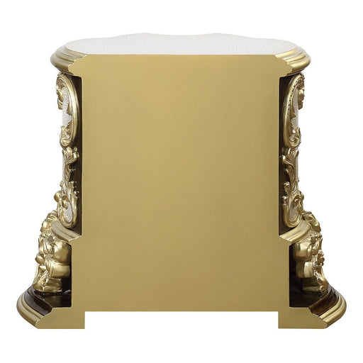 Desiderius - Nightstand - Antique Gold & Hand Painted Brown - R&R Furniture Gallery (Fountain Valley, CA)