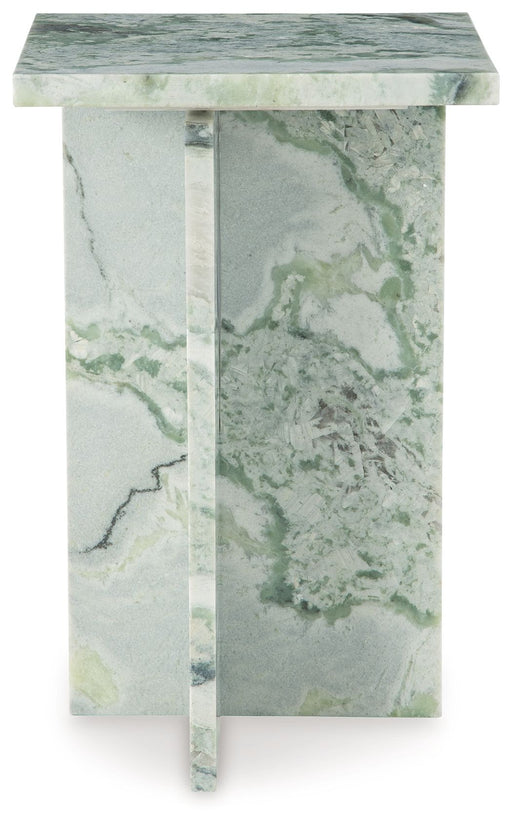 Deaconwell - Accent Table - White / Green - R&R Furniture Gallery (Fountain Valley, CA)