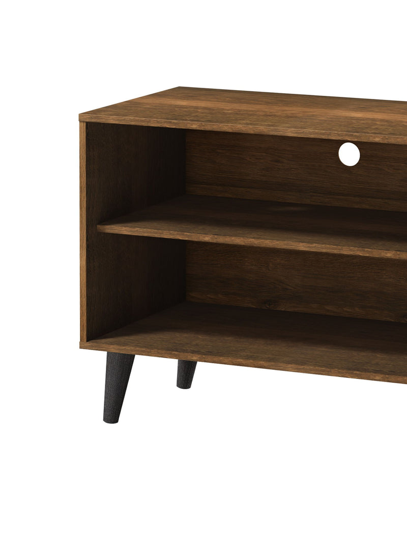 Amidon - TV Stand, With 2 Storage Shelves And 1 Cabinet - R&R Furniture Gallery (Fountain Valley, CA)