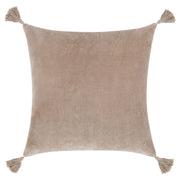 Classic Home Stonework 22x22-inch natural accent pillow with textured stone pattern and soft fabric cover.
