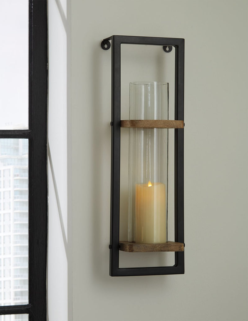 Colburn - Wall Sconce - Natural / Black - R&R Furniture Gallery (Fountain Valley, CA)
