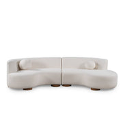 Classic Home Octavia stationary sectional sofa with plush cushions and modern design, shown in a living room setting.