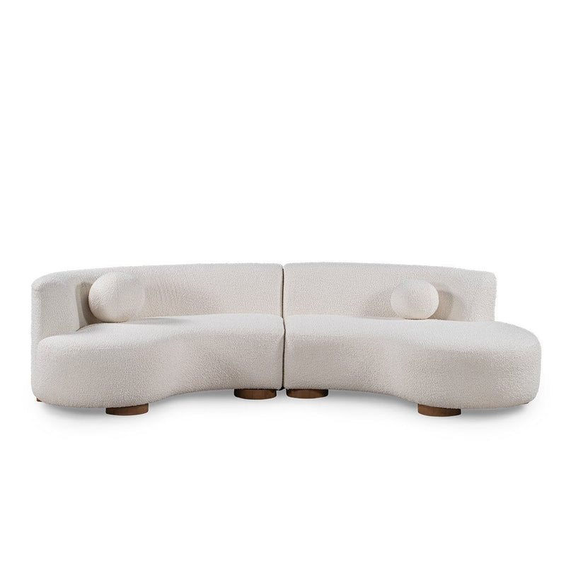 Classic Home Octavia stationary sectional sofa with plush cushions and modern design, shown in a living room setting.