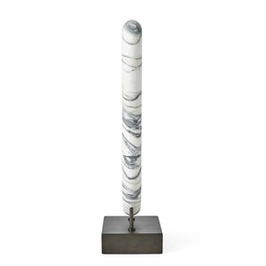 Double Vision - Sculpture - Black / Bronze / White