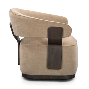 Madison - Linen Chenille Swivel Accent Chair - R&R Furniture Gallery (Fountain Valley, CA)
