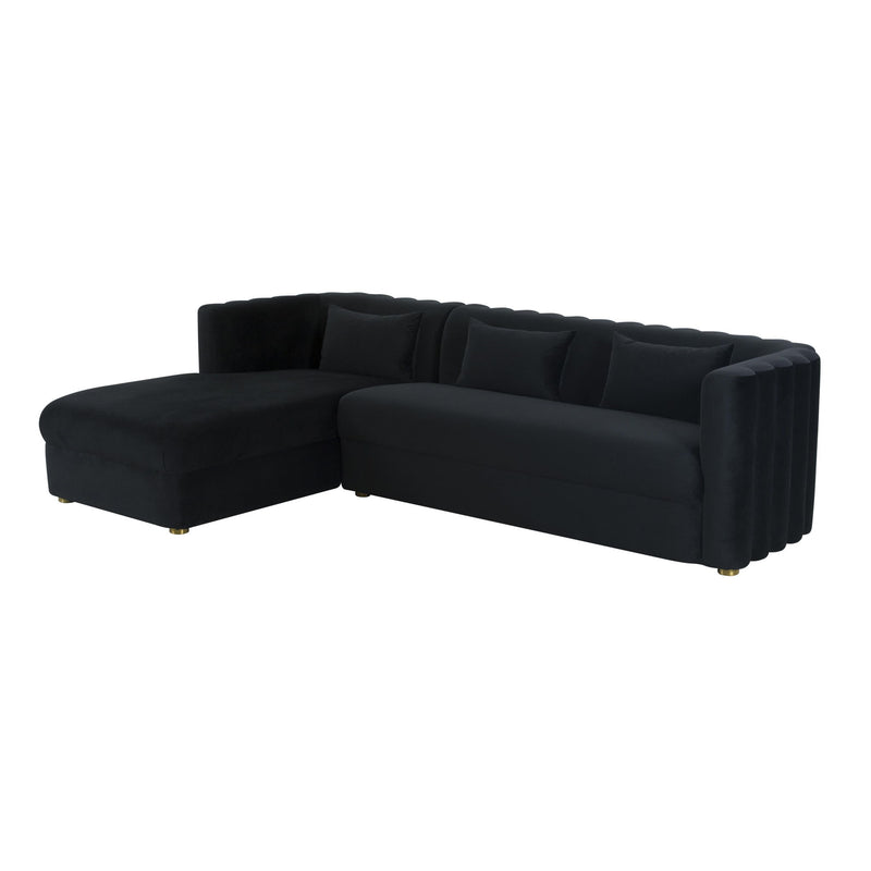 Callie - Velvet Sectional - LAF - R&R Furniture Gallery (Fountain Valley, CA)
