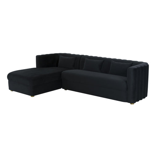 Callie - Velvet Sectional - LAF - R&R Furniture Gallery (Fountain Valley, CA)