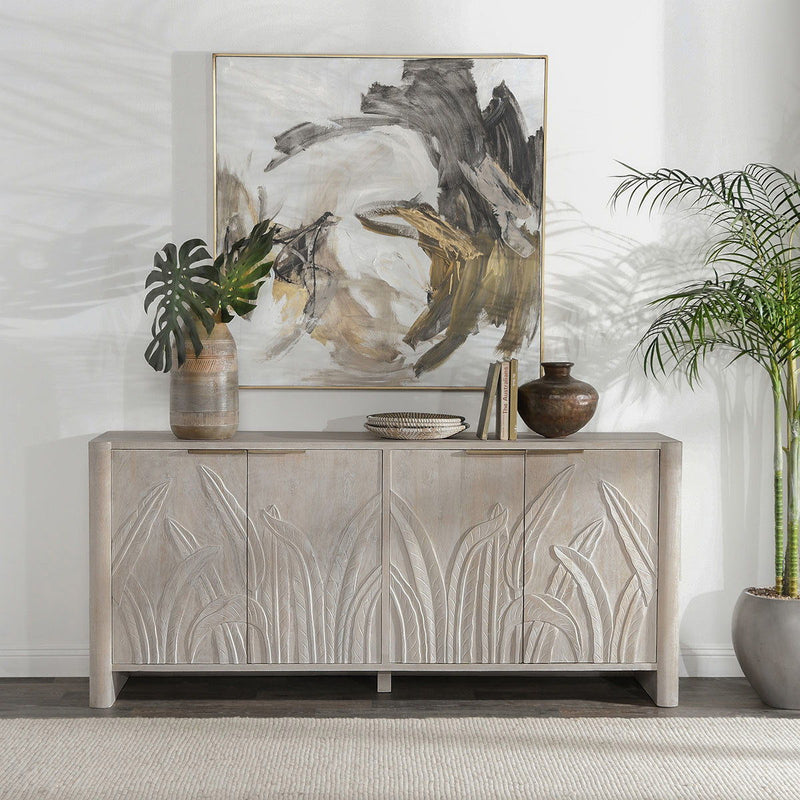 Ledro - Wood 4 Door Buffet - R&R Furniture Gallery (Fountain Valley, CA)