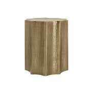 Drum Accent Side Table, Stylish Scalloped Design - R&R Furniture Gallery (Fountain Valley, CA)