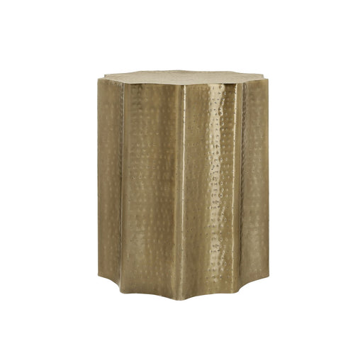 Drum Accent Side Table, Stylish Scalloped Design - R&R Furniture Gallery (Fountain Valley, CA)