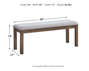 Moriville - Upholstered Bench - Beige - R&R Furniture Gallery (Fountain Valley, CA)