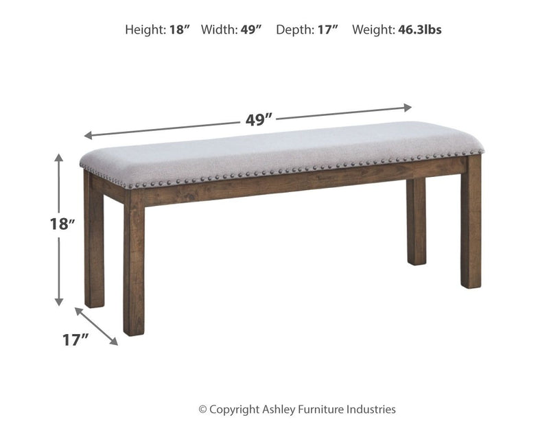 Moriville - Upholstered Bench - Beige - R&R Furniture Gallery (Fountain Valley, CA)