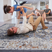 Payas - 8' X 10' Traditional Area Rug - Blue - R&R Furniture Gallery (Fountain Valley, CA)