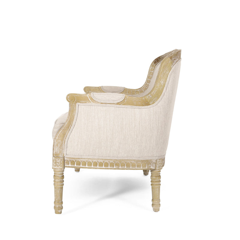 Noble House Inspired Style stationary loveseat with plush cushions and modern design in a cozy living room setting