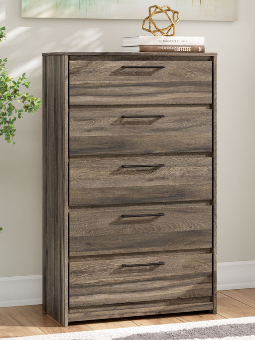 Elbrim - Five Drawer Chest - Brown - R&R Furniture Gallery (Fountain Valley, CA)