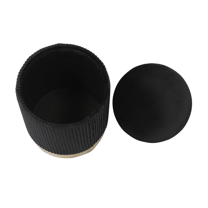 Zoe - Velvet Storage Ottoman - R&R Furniture Gallery (Fountain Valley, CA)