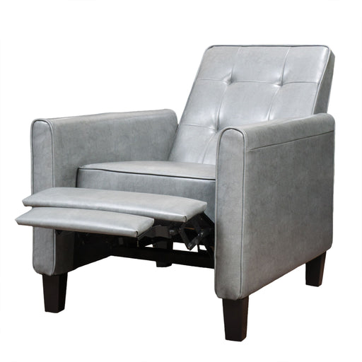 Wide Manual Club Recliner - Dark Gray - R&R Furniture Gallery (Fountain Valley, CA)
