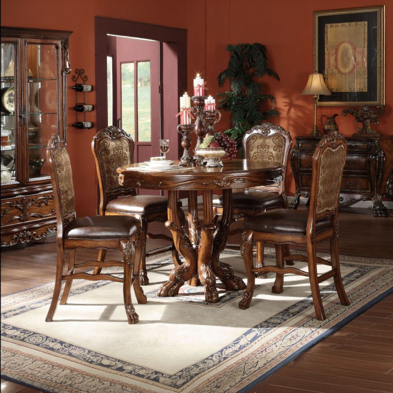 Dresden - Counter Height Table - Cherry Oak - R&R Furniture Gallery (Fountain Valley, CA)
