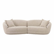 Marion - Textured Boucle Sectional - Two-Tone - R&R Furniture Gallery (Fountain Valley, CA)