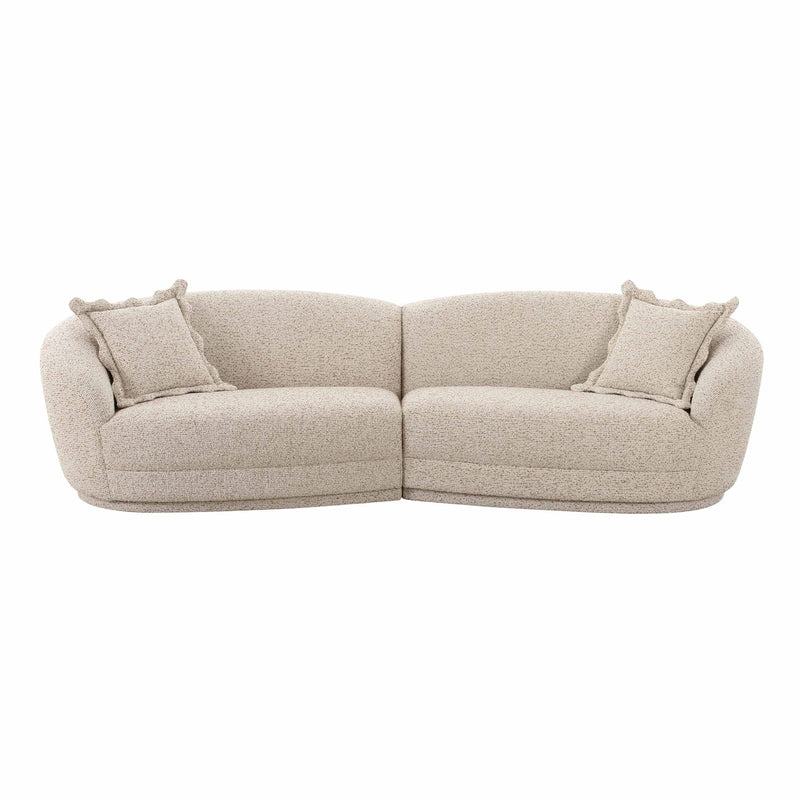 Marion - Textured Boucle Sectional - Two-Tone - R&R Furniture Gallery (Fountain Valley, CA)