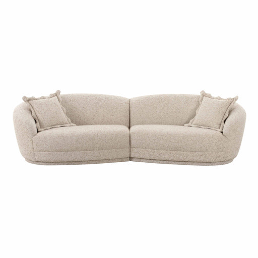 Marion - Textured Boucle Sectional - Two-Tone - R&R Furniture Gallery (Fountain Valley, CA)
