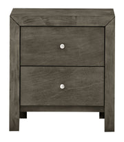 Glory Furniture charming accent nightstand with drawers, featuring a wooden finish and elegant design for bedroom decor.