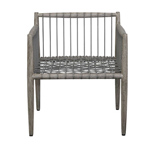 Borneo - Outdoor Dining Chair - White / Dark Gray