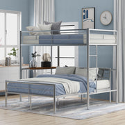 DreamHaus bunk bed with built-in desk, ladder, and sturdy slats for bedroom space-saving and functional sleeping arrangement.