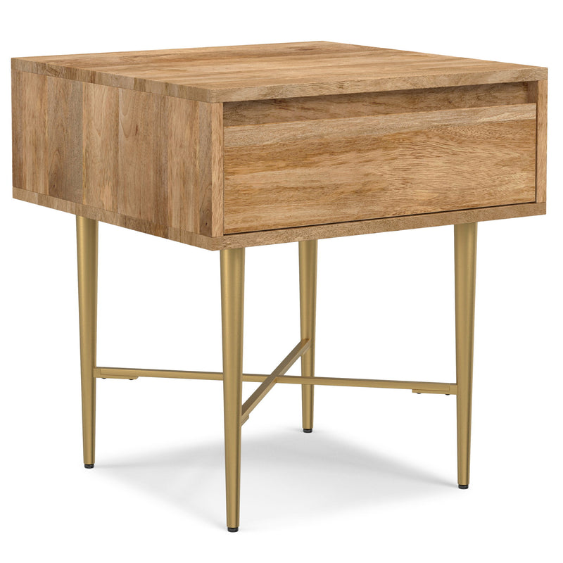 Fallon - End Table With Drawer - Natural - R&R Furniture Gallery (Fountain Valley, CA)