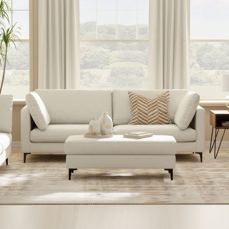Ava - Mid Century Sofa With Ottoman Set - R&R Furniture Gallery (Fountain Valley, CA)