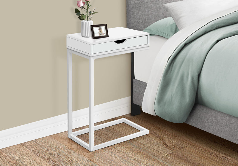 Accent Table, C - Shaped Contemporary Elegant Desig - R&R Furniture Gallery (Fountain Valley, CA)