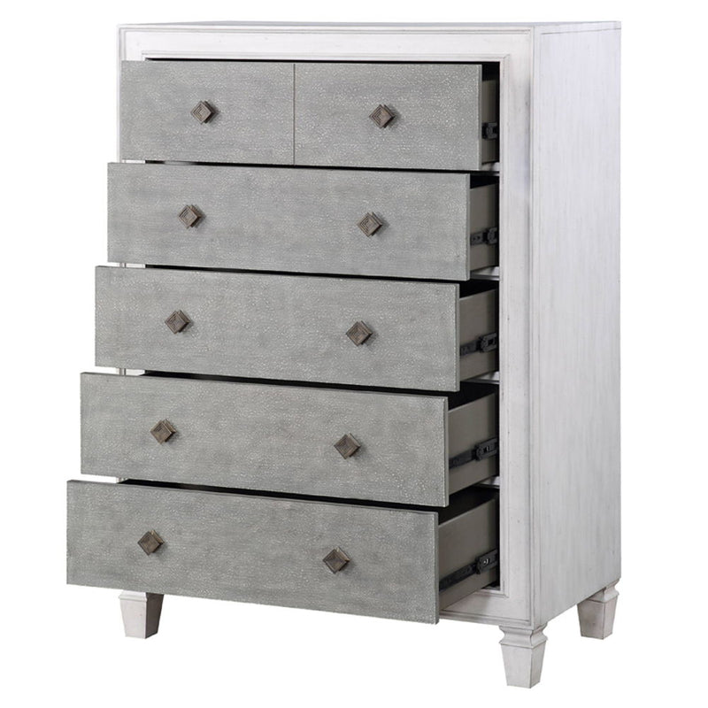 Katia - Chest - Rustic Gray & Weathered White - R&R Furniture Gallery (Fountain Valley, CA)