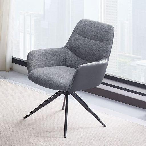 Hester - Arm Chair (Set of 2) - Gray Fabric - R&R Furniture Gallery (Fountain Valley, CA)