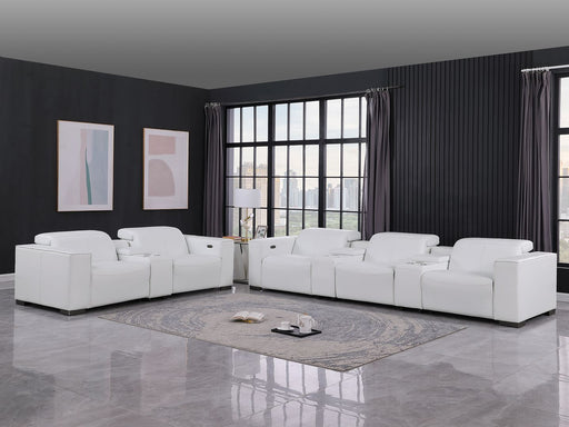 1208 - Modular Leather Sofa Loveseat With 6 Recliners And Power Headrests - R&R Furniture Gallery (Fountain Valley, CA)