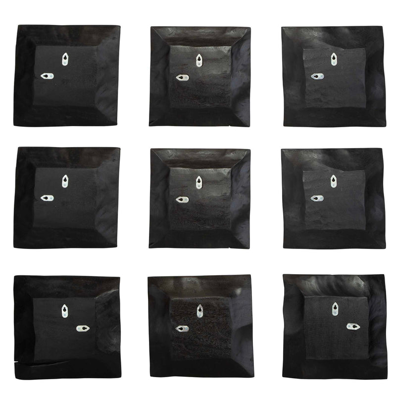 Malosi - Wood Wall Decor (Set of 9) - Black