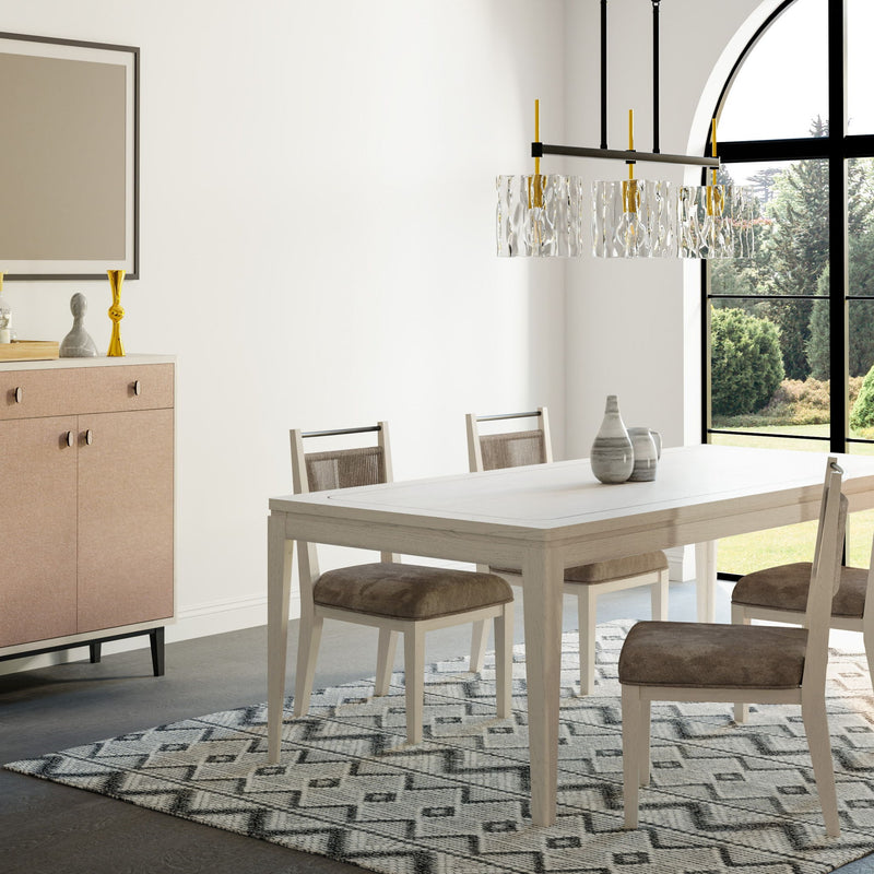 Expandable Dining Table - Vanilla White - R&R Furniture Gallery (Fountain Valley, CA)