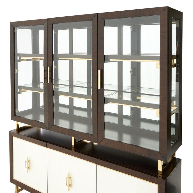 Belmont Place - China Cabinet - Espresso - R&R Furniture Gallery (Fountain Valley, CA)