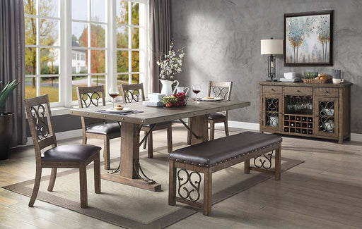 Raphaela - Dining Table - Weathered Cherry - R&R Furniture Gallery (Fountain Valley, CA)