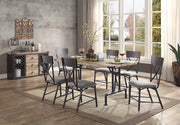 Edina - Dining Table - Oak & Sandy Black - R&R Furniture Gallery (Fountain Valley, CA)