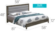 Transitional Modern Design Bed - R&R Furniture Gallery (Fountain Valley, CA)