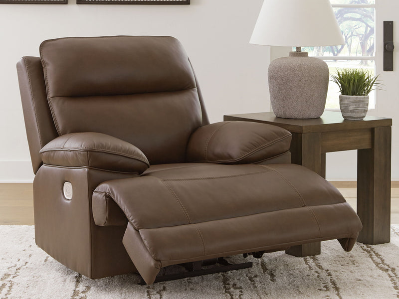 Vonryan - Power Recliner / Adj Headrest - Tobacco - R&R Furniture Gallery (Fountain Valley, CA)