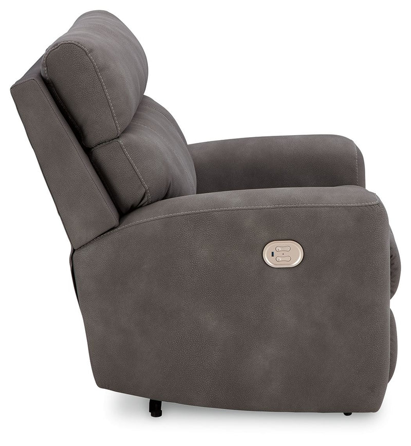 Next-Gen Durapella - Power Recliner With Adj Headrest - R&R Furniture Gallery (Fountain Valley, CA)