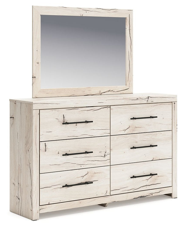 Lawroy - Dresser And Mirror - Light Natural