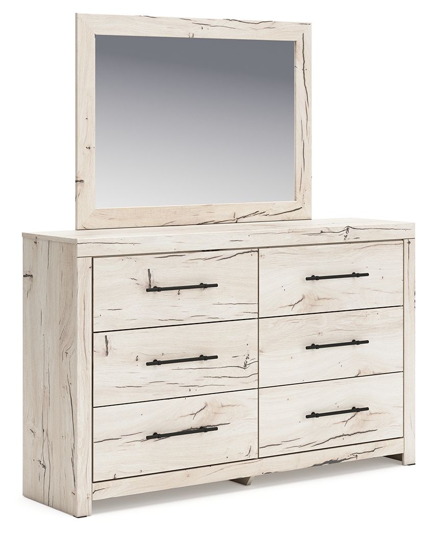 Lawroy - Dresser And Mirror - Light Natural - R&R Furniture Gallery (Fountain Valley, CA)