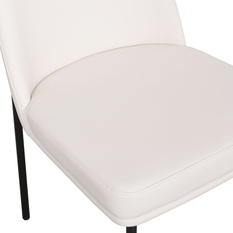 Set of two Sydney dining chairs by TOV Furniture with sleek modern design and neutral upholstery.