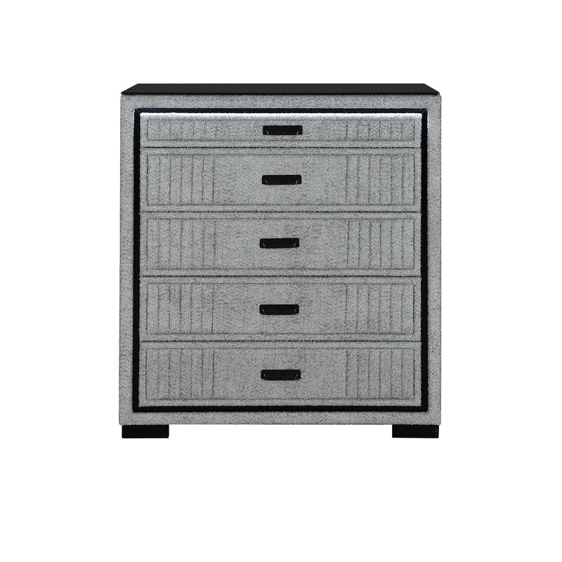 Isaiah - Upholstered Chest With LED Lighting - R&R Furniture Gallery (Fountain Valley, CA)