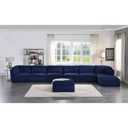 Crosby - Modular Armless Chair - Blue Fabric - R&R Furniture Gallery (Fountain Valley, CA)