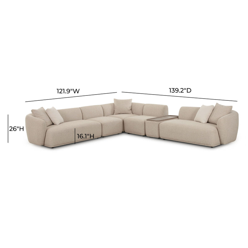 Sylvie - Chaise Sectional - R&R Furniture Gallery (Fountain Valley, CA)