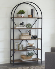 Galtbury - Bookcase - Brown / Black - R&R Furniture Gallery (Fountain Valley, CA)