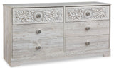 Paxberry - Six Drawer Dresser - Weatherworn - Whitewash - R&R Furniture Gallery (Fountain Valley, CA)